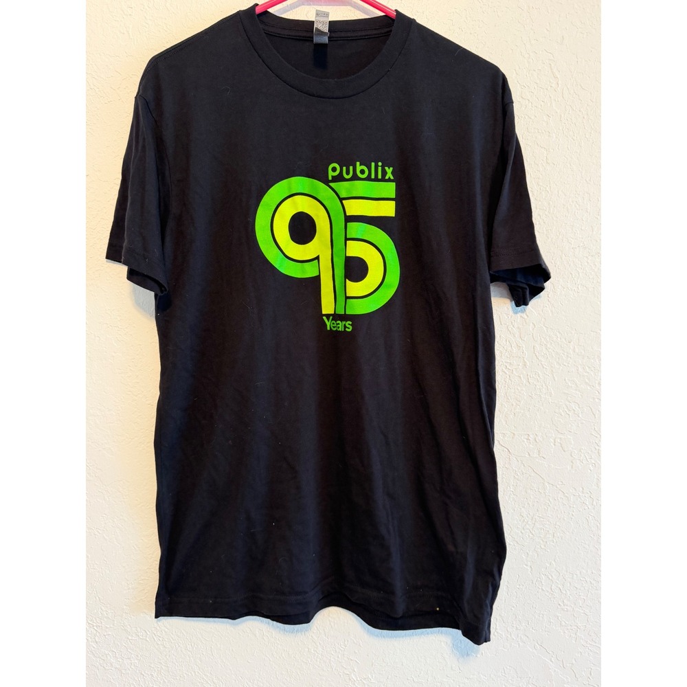Publix 95 Years Anniversary T-Shirt Black Next Level Apparel Mens Medium M